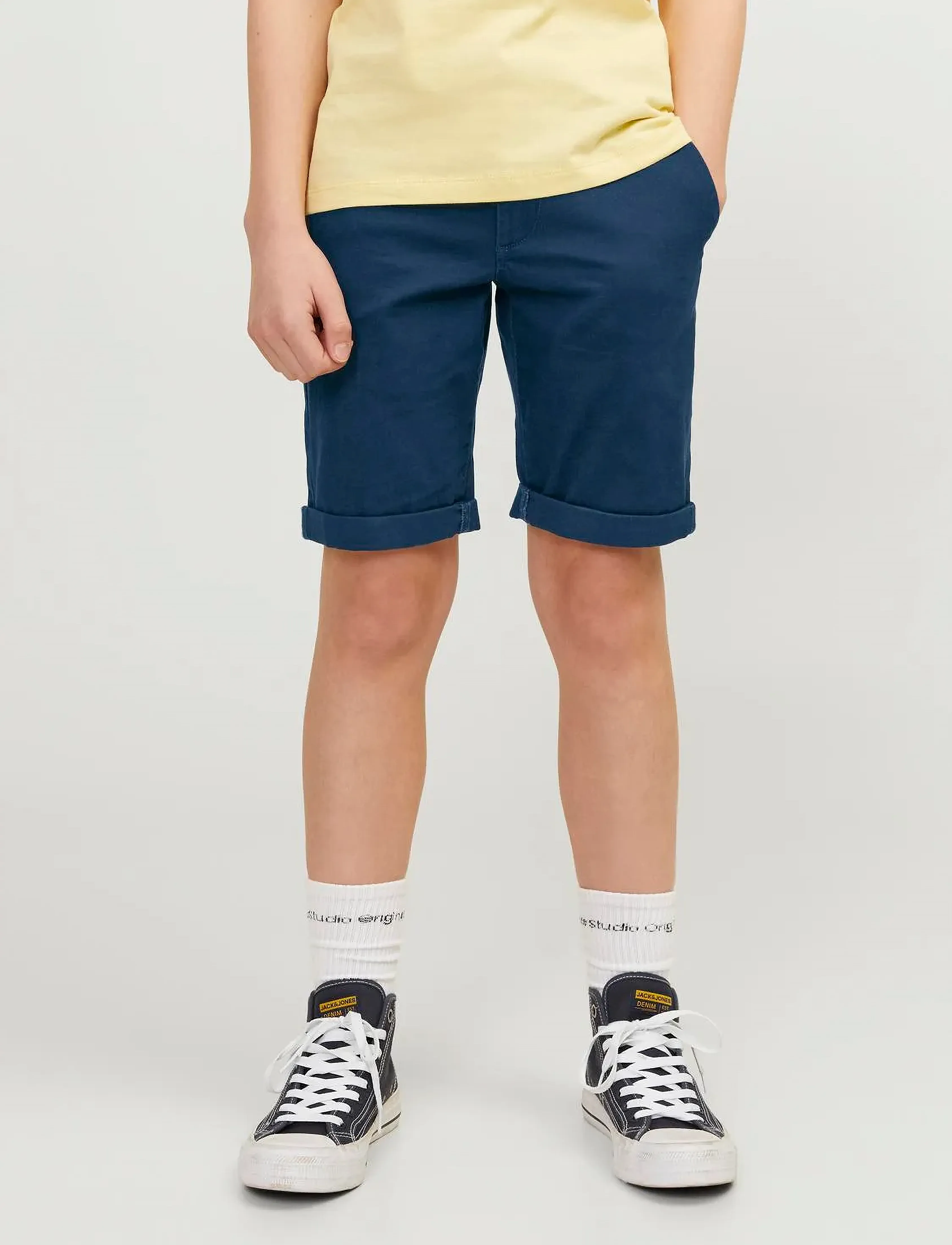 Jack & Jones JPSTDAVID JJCHINO SHORTS AKM SN JNR - Shorts - NAVY BLAZER / navy