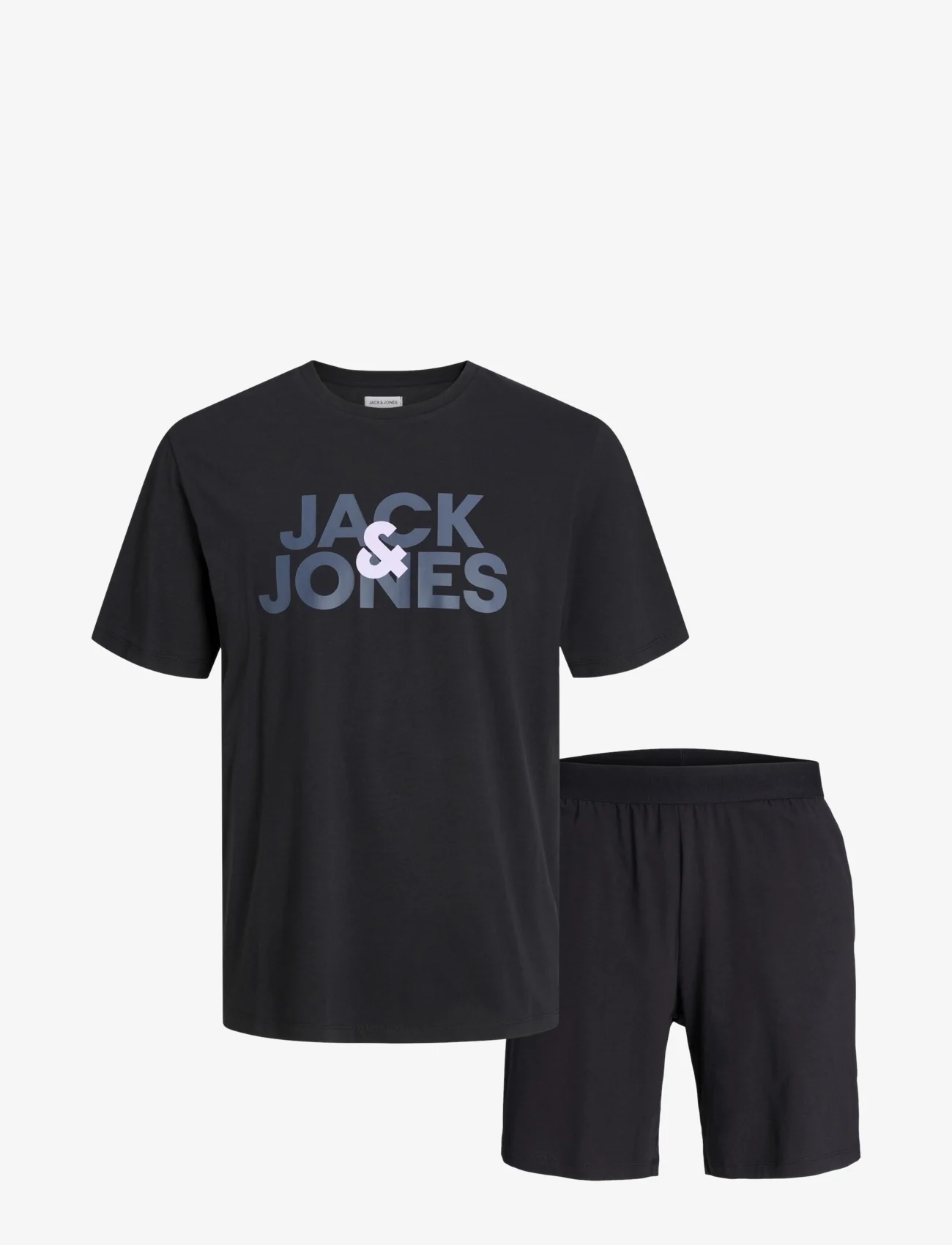 Jack & Jones - JACULA SS TEE AND SHORTS SET JNR - de laveste prisene - black - 0