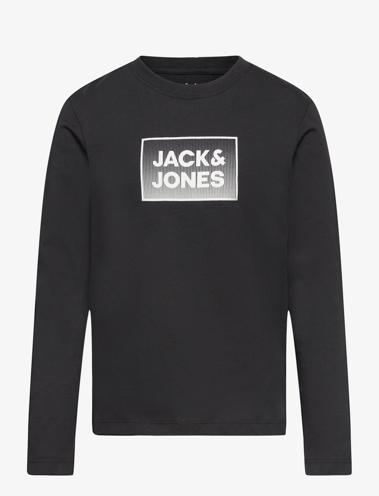 Jack & Jones - JJSTEEL TEE LS JNR - pitkähihaiset t-paidat - black - 0