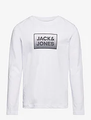 Jack & Jones - JJSTEEL TEE LS JNR - pitkähihaiset t-paidat - white - 0