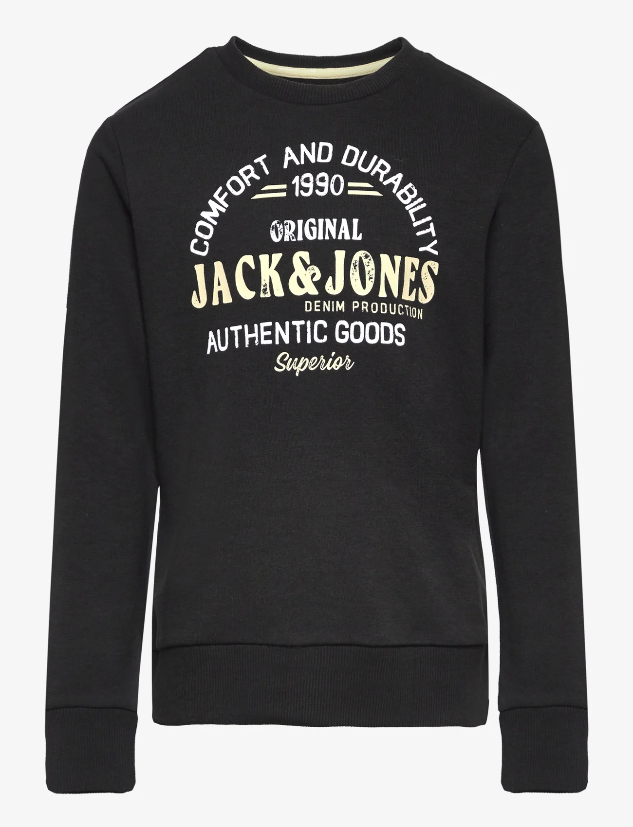 Jack & Jones - JJMINDS SWEAT CREW NECK JNR - sweatshirts - black - 0