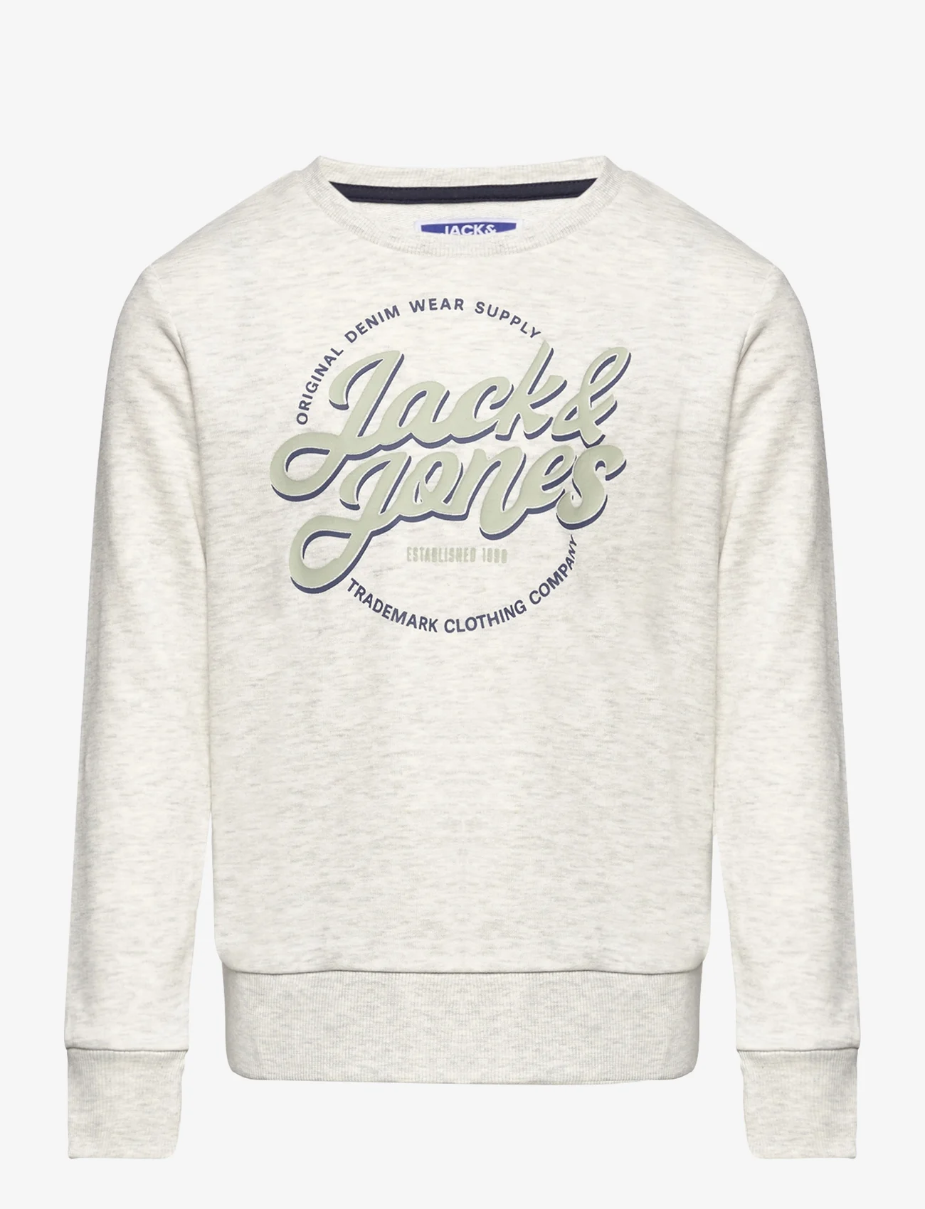 Jack & Jones - JJMINDS SWEAT CREW NECK JNR - sweatshirts - white melange - 0