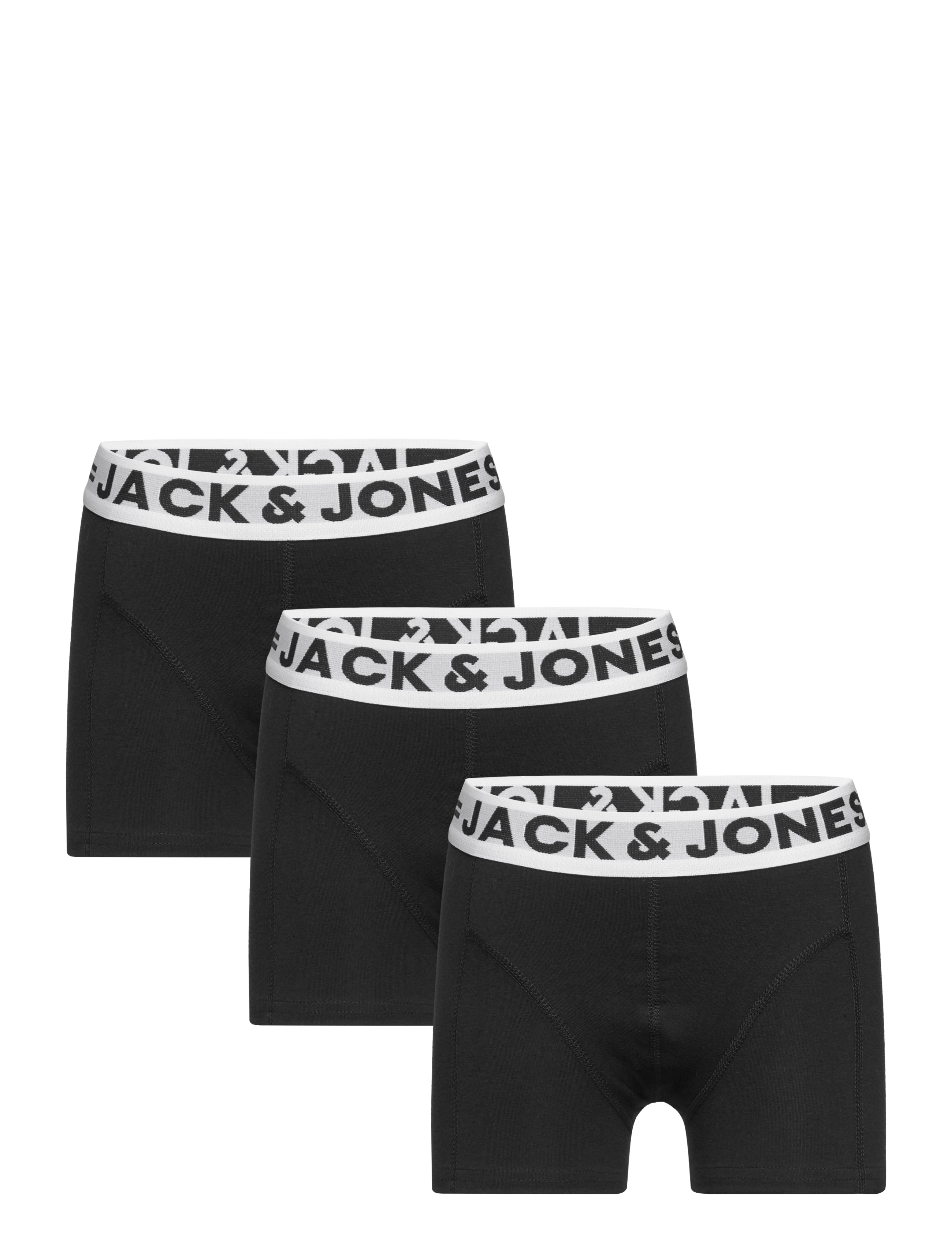 JACK & JONES Sense Trunks 3-Pack Noos Mni Schwarz - 110 - Kinder