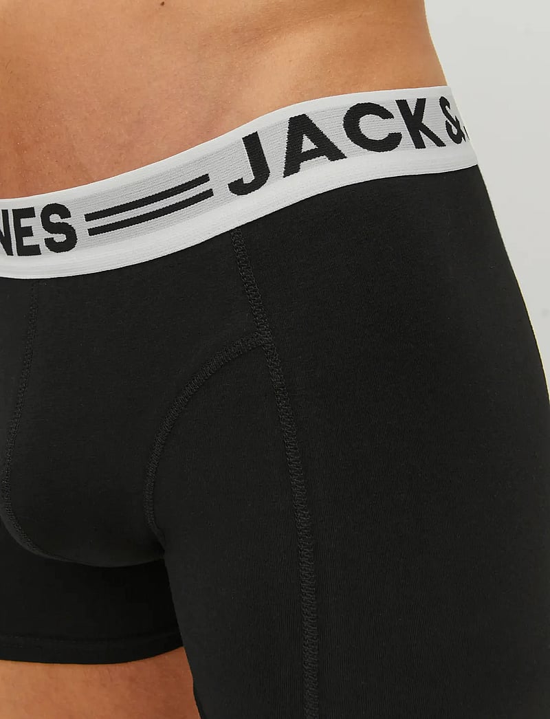Jack & Jones - SENSE TRUNKS 3-PACK NOOS MNI - apatinės kelnaitės - black - 0