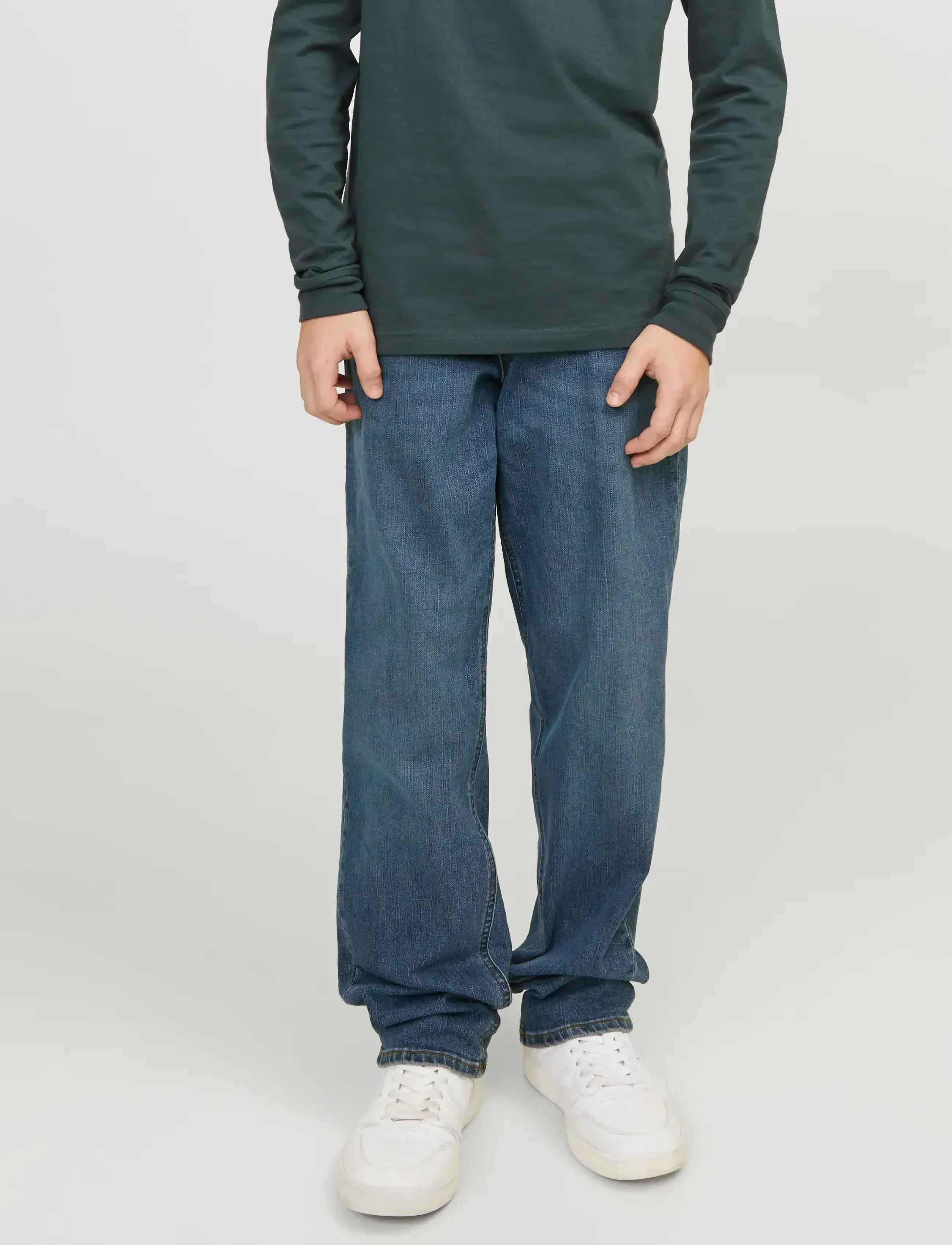 Jack & Jones Jjiclark Jjoriginal Sq 223 Noos Mni, Børn, Original Pasform Jeans, Blå, Str: 116