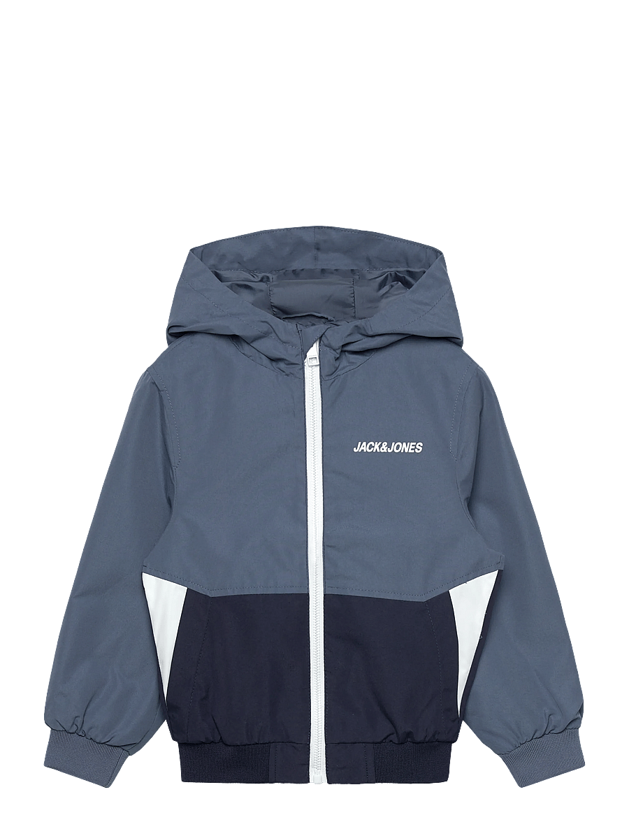 Jack & Jones - JJERUSH BLOCKING HOOD BOMBER NOOS MNI - kurtka wiatrówka - blue mirage - 0