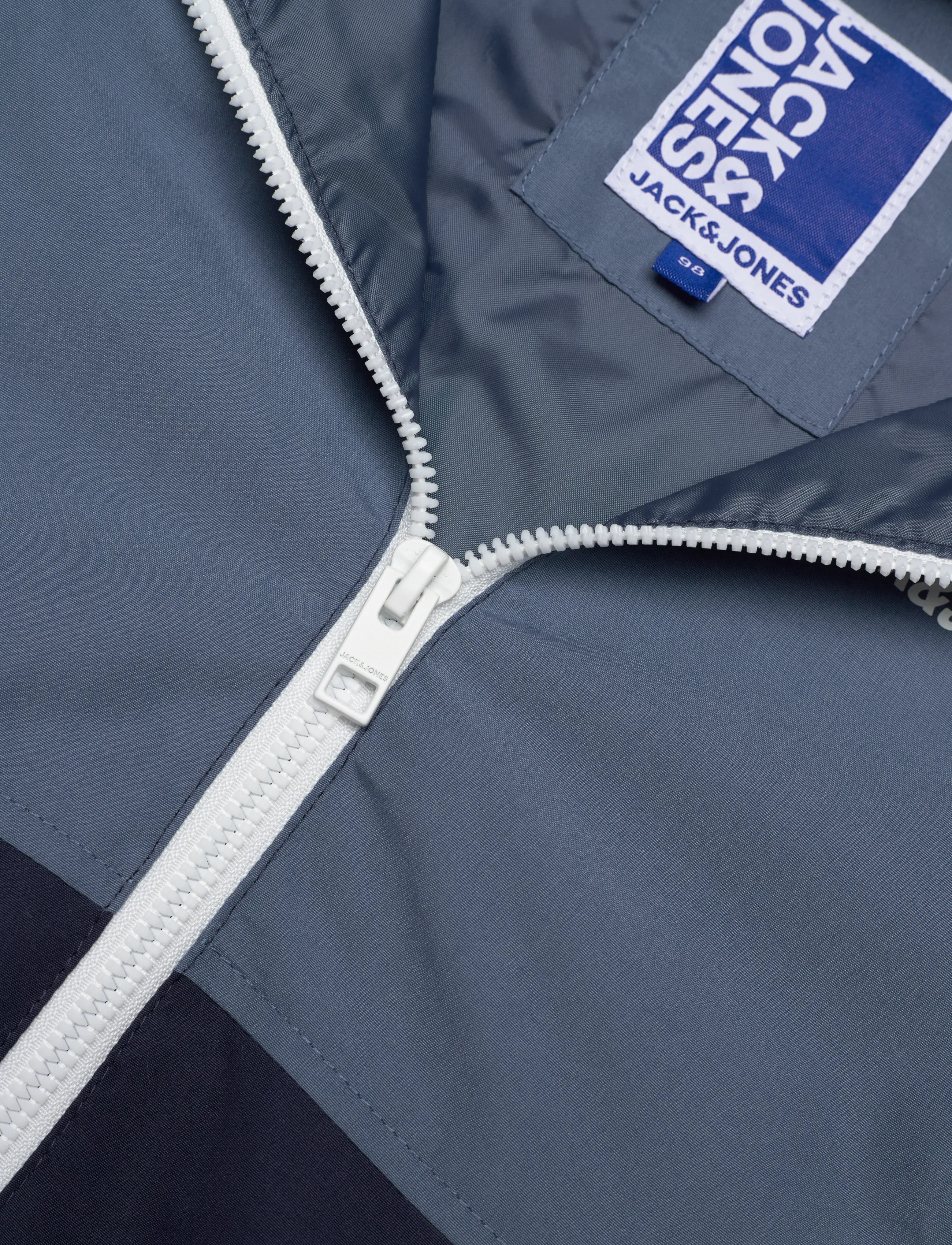 Jack & Jones - JJERUSH BLOCKING HOOD BOMBER NOOS MNI - neperpučiamos striukės - blue mirage - 2