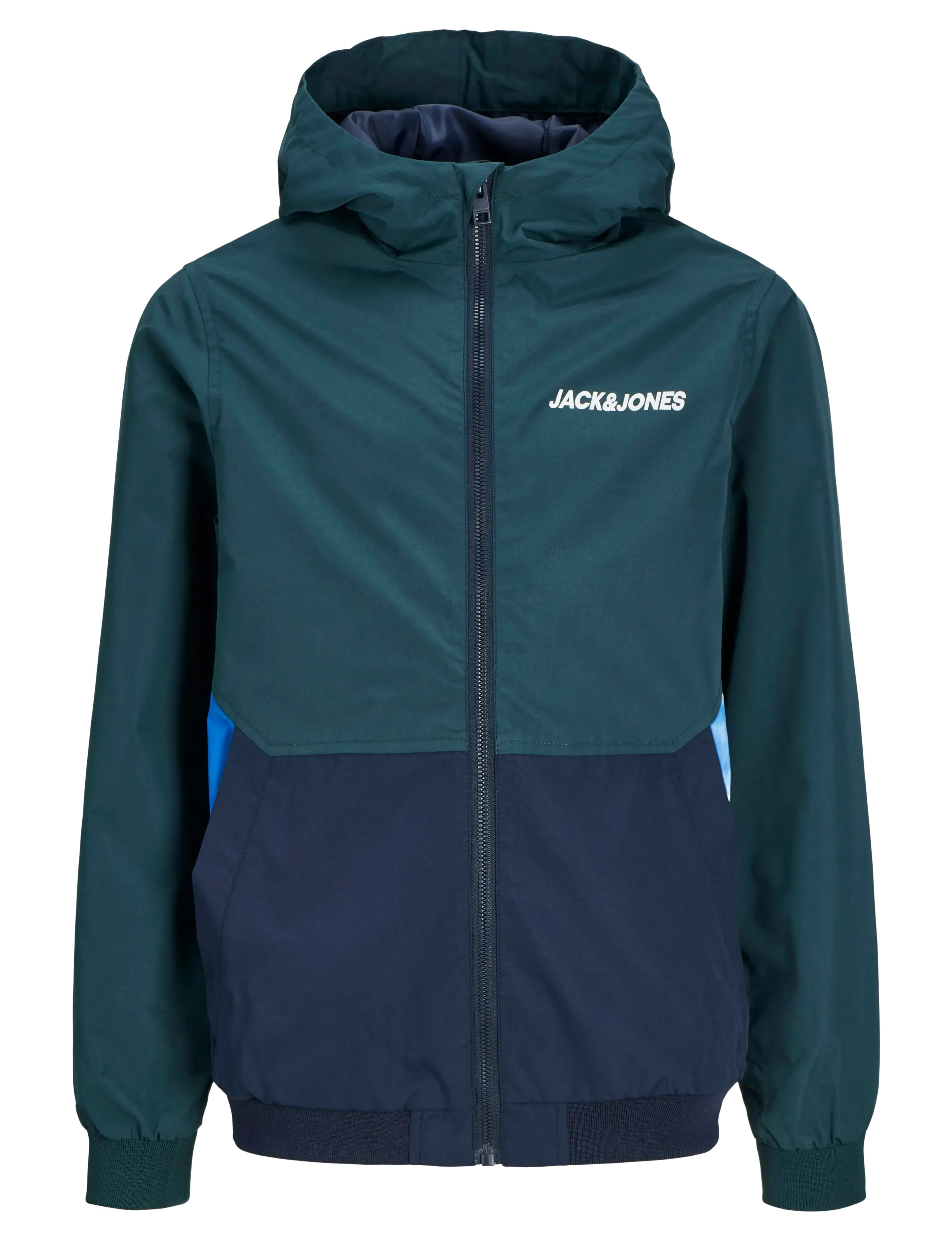 Jack & Jones JJERUSH BLOCKING HOOD BOMBER NOOS MNI - Õueriided - MAGICAL FOREST / navy