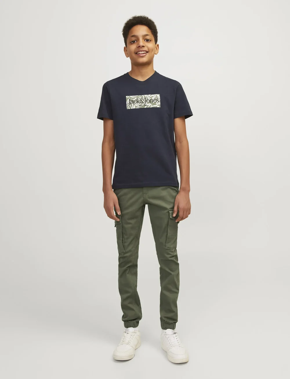Jack & Jones - JPSTPAUL JJFLAKE AKM 542 NOOS MNI - cargohosen - olive night - 0