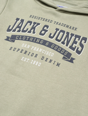 Jack & Jones - JJELOGO SWEAT HOOD 2 COL 23/24 SN MNI - kapuutsiga dressipluusid - desert sage - 2