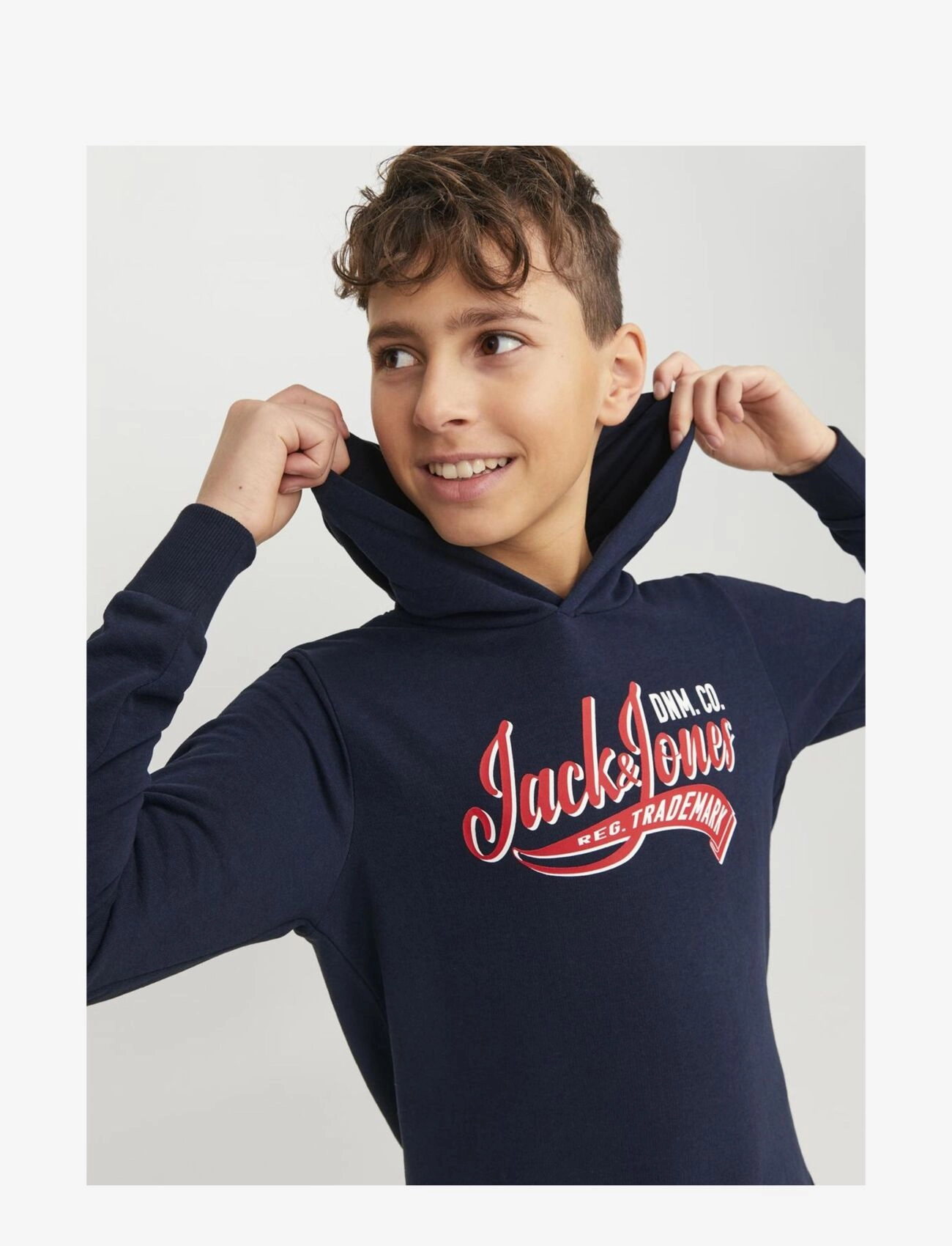 Jack & Jones - JJELOGO SWEAT HOOD 2 COL 23/24 SN MNI - navy blazer - 3
