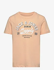 Jack & Jones - JJELOGO TEE SS O-NECK 2 COL SS24 SN MNI - kortærmede t-shirts - apricot ice - 0