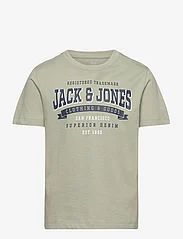 Jack & Jones - JJELOGO TEE SS O-NECK 2 COL SS24 SN MNI - kortærmede t-shirts - desert sage - 0