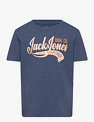 Jack & Jones - JJELOGO TEE SS O-NECK 2 COL SS24 SN MNI - kortærmede t-shirts - ensign blue - 0