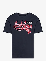 Jack & Jones - JJELOGO TEE SS O-NECK 2 COL SS24 SN MNI - kortærmede t-shirts - navy blazer - 0