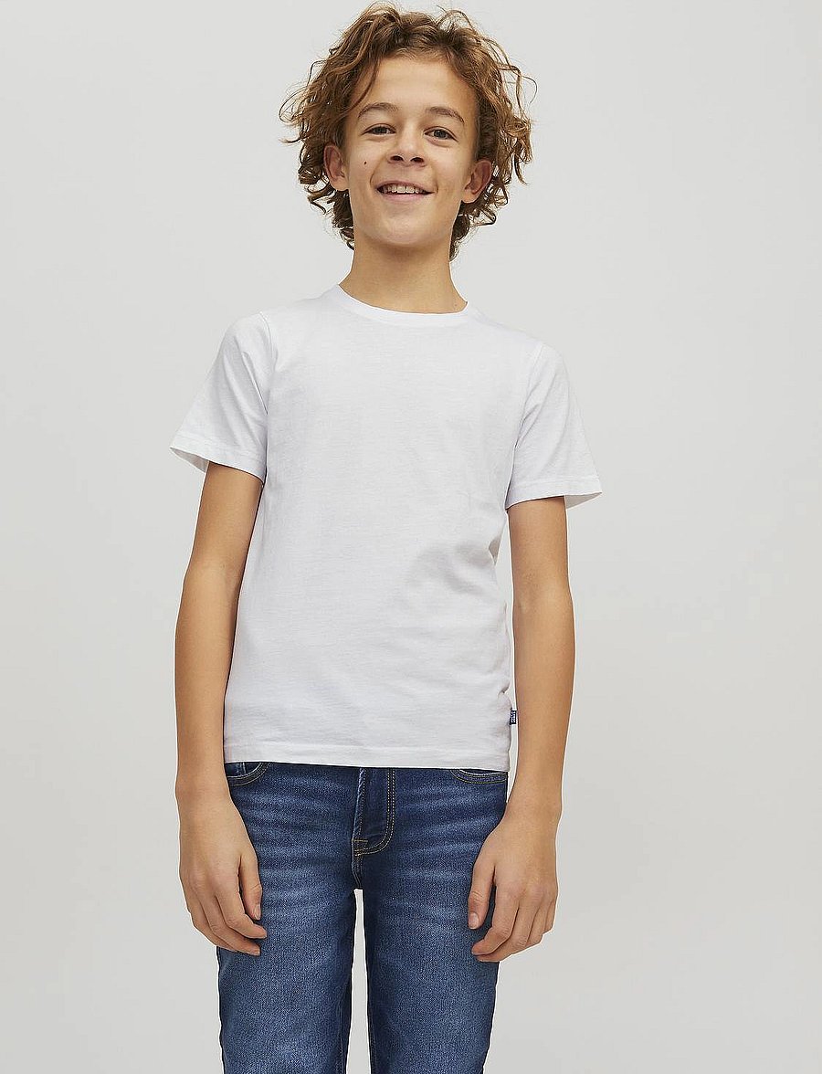 Jack & Jones - JJEORGANIC BASIC TEE SS O-NECK NOOS MNI - lühikeste varrukatega t-särgid - white - 0