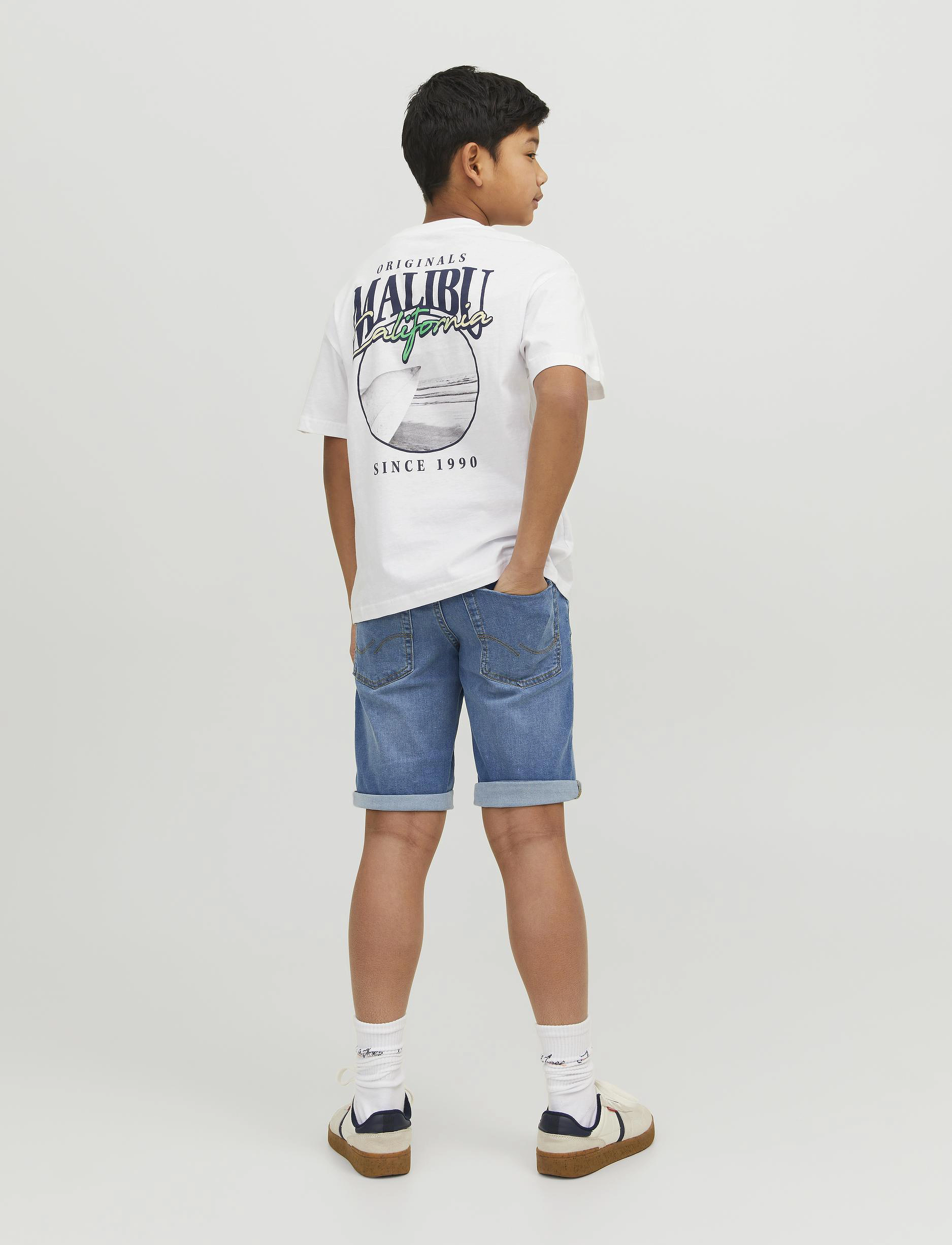 Jack & Jones - JJIRICK JJIORIGINAL SHORTS MF 551 SN MNI - blue denim - 3