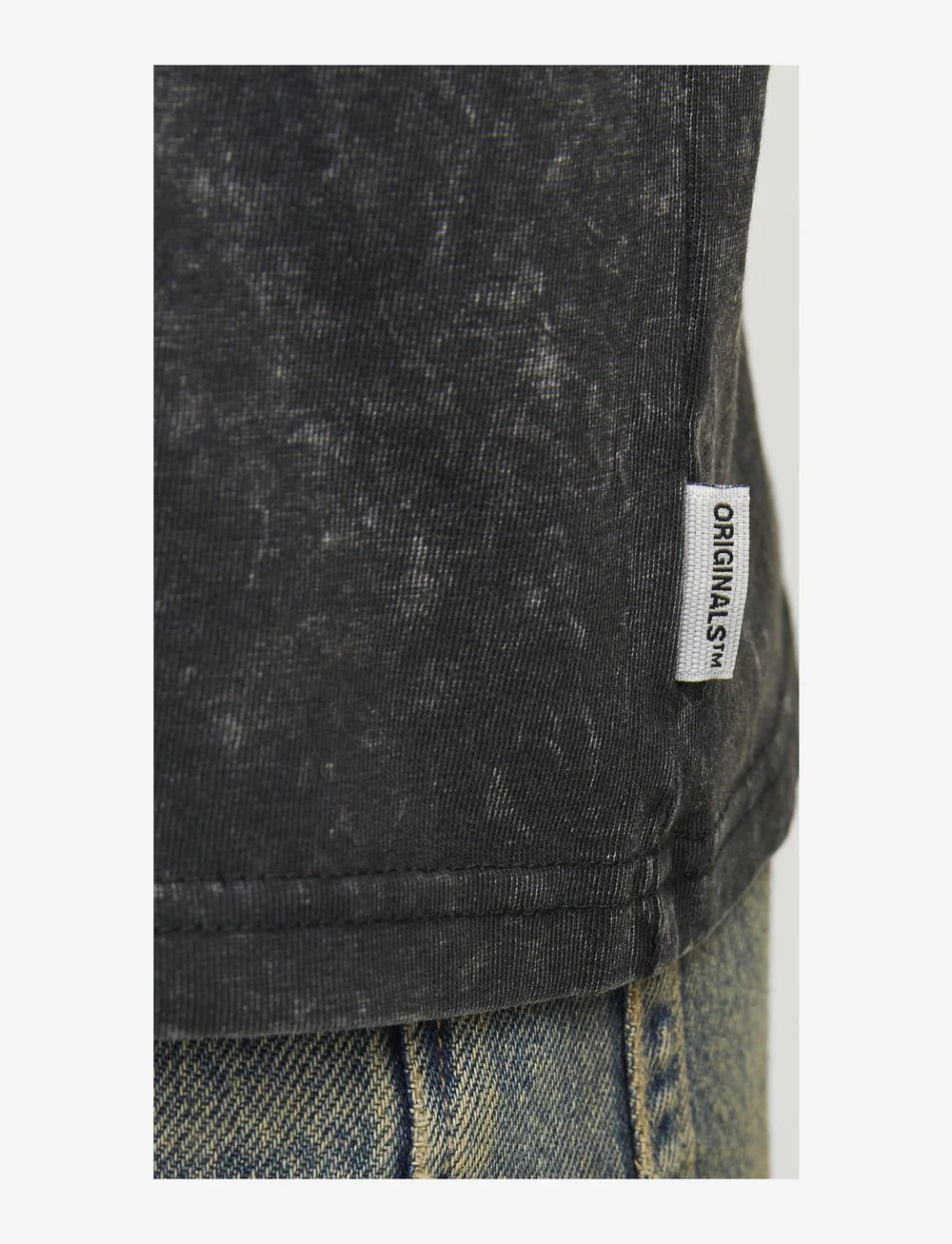 Jack & Jones - JORVESTERBRO WASH TEE SS CREW NECK JNR - kortärmade t-shirts - black - 4