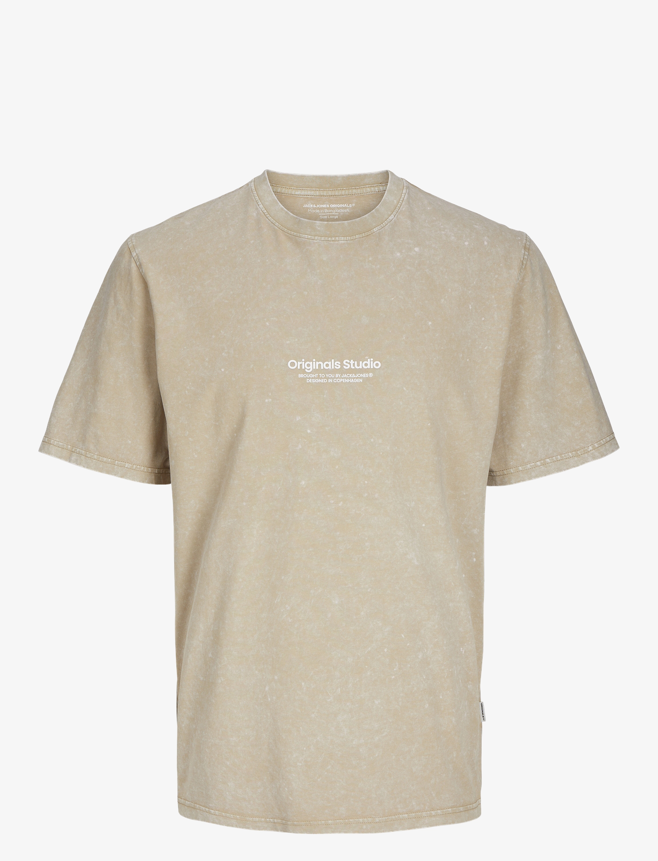 JORVESTERBRO WASH TEE SS CREW NECK JNR - HUMUS
