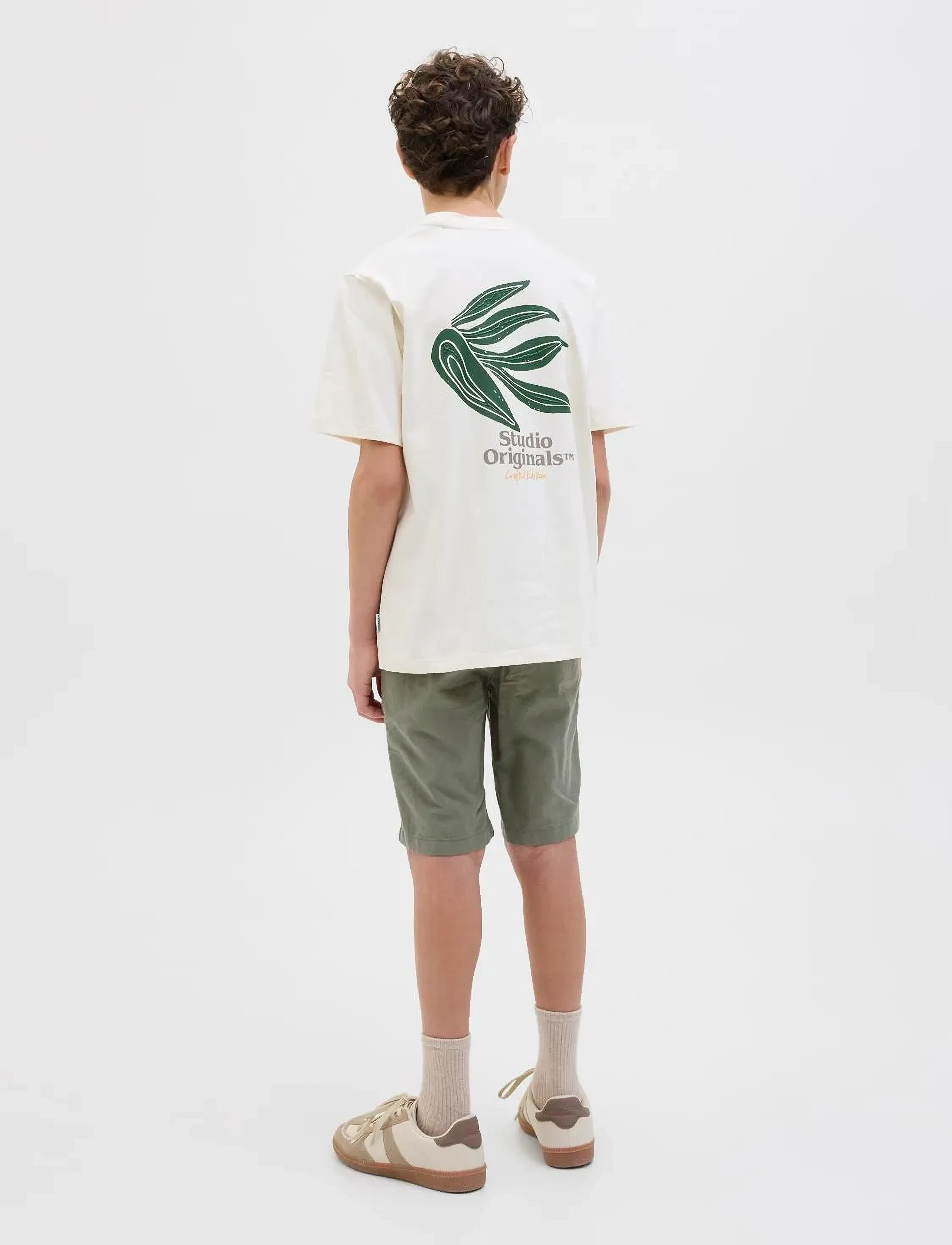 Jack & Jones - JPSTJAIDEN SUMMER LB JOGGER SHORT SN JNR - lühikesed vabaajapüksid - agave green - 5