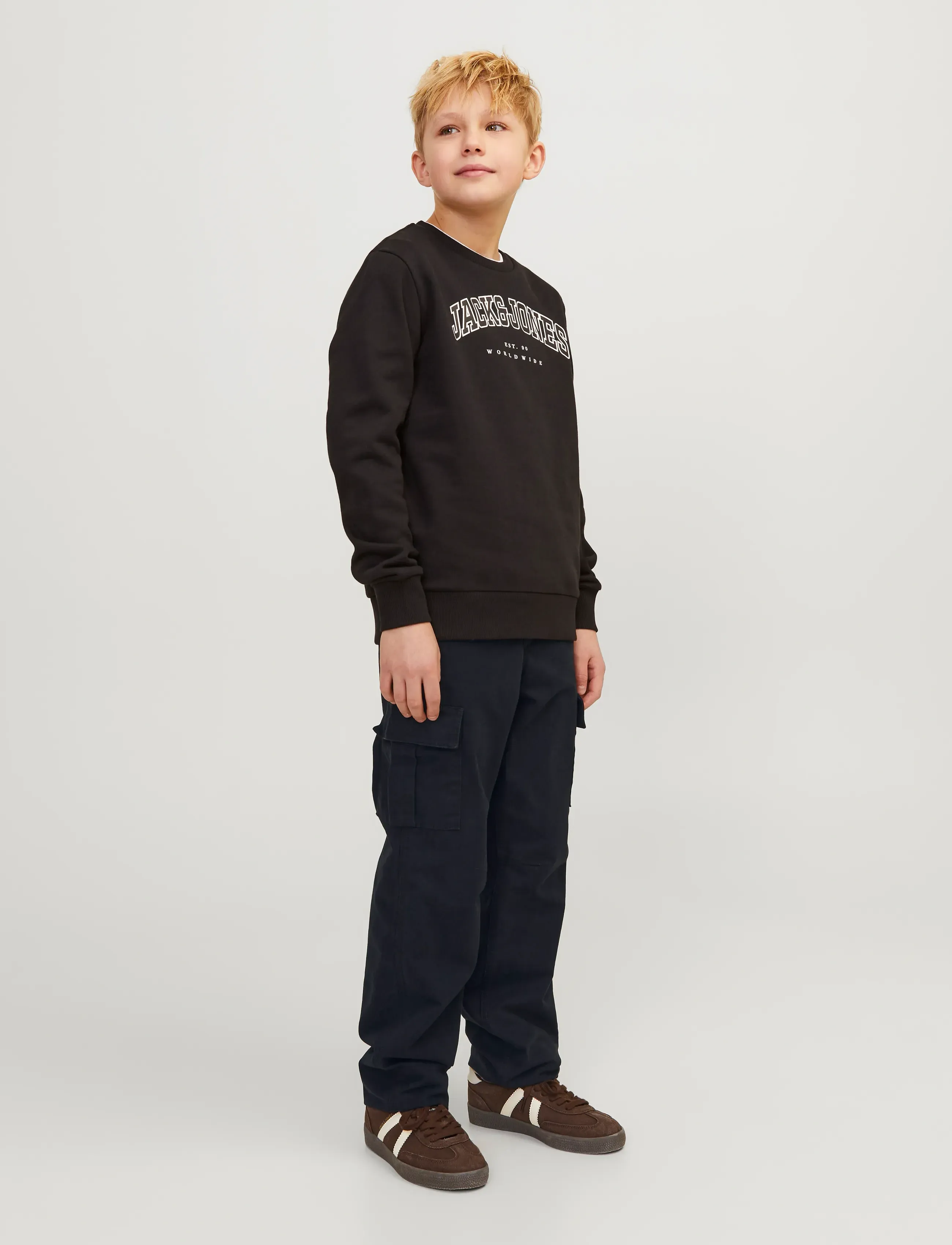 Jack & Jones - JPSTKANE JJBARKLEY CARGO PANT NOOS JNR - cargobukser - black - 4