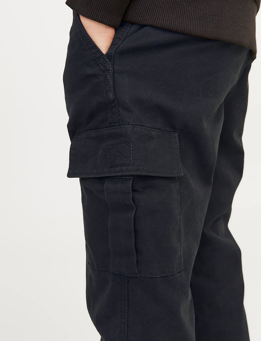 Jack & Jones - JPSTKANE JJBARKLEY CARGO PANT NOOS JNR - cargobukser - black - 5