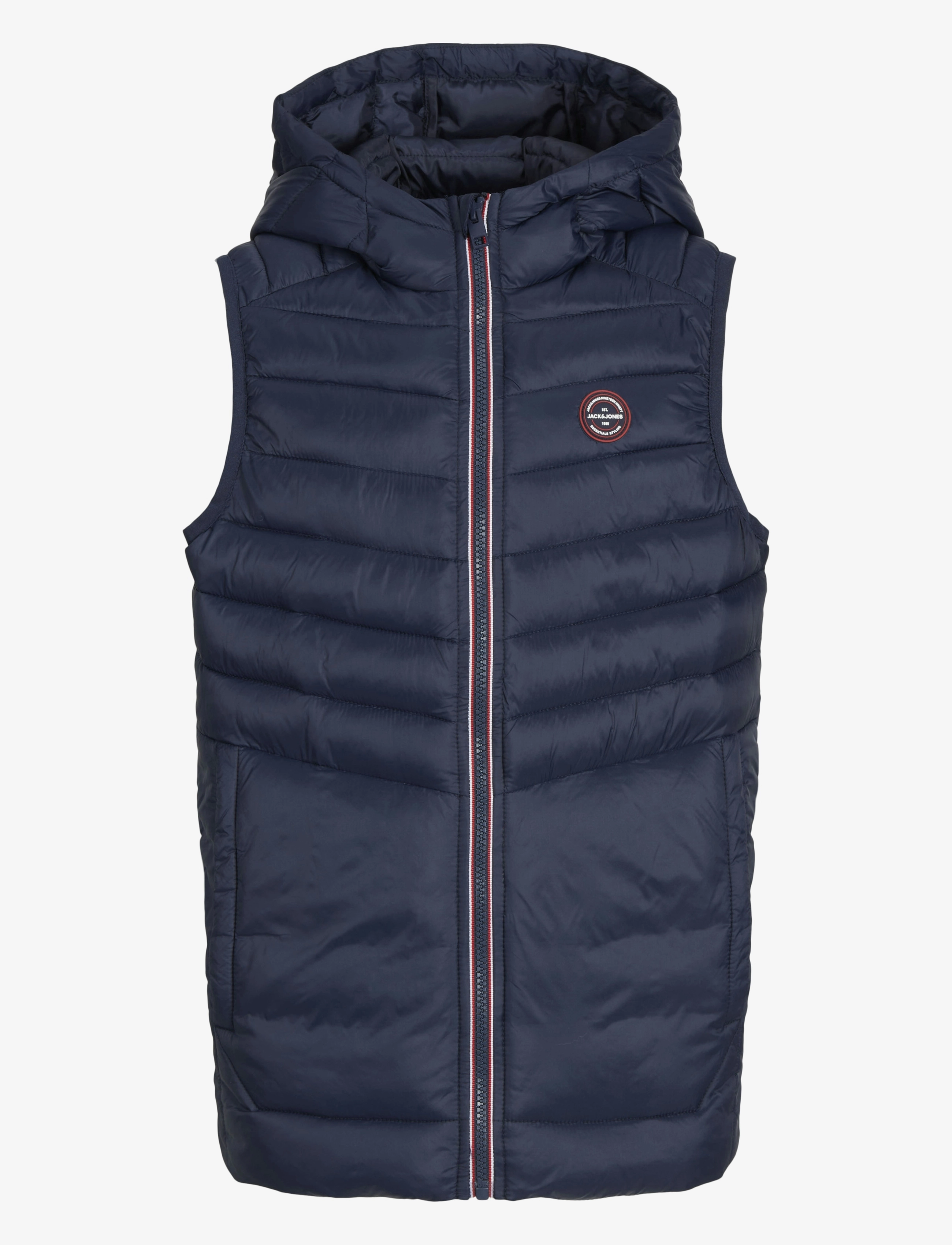 Jack & Jones - JJESPRINT PUFFER BODYWARMER HOOD JNR - navy blazer - 1