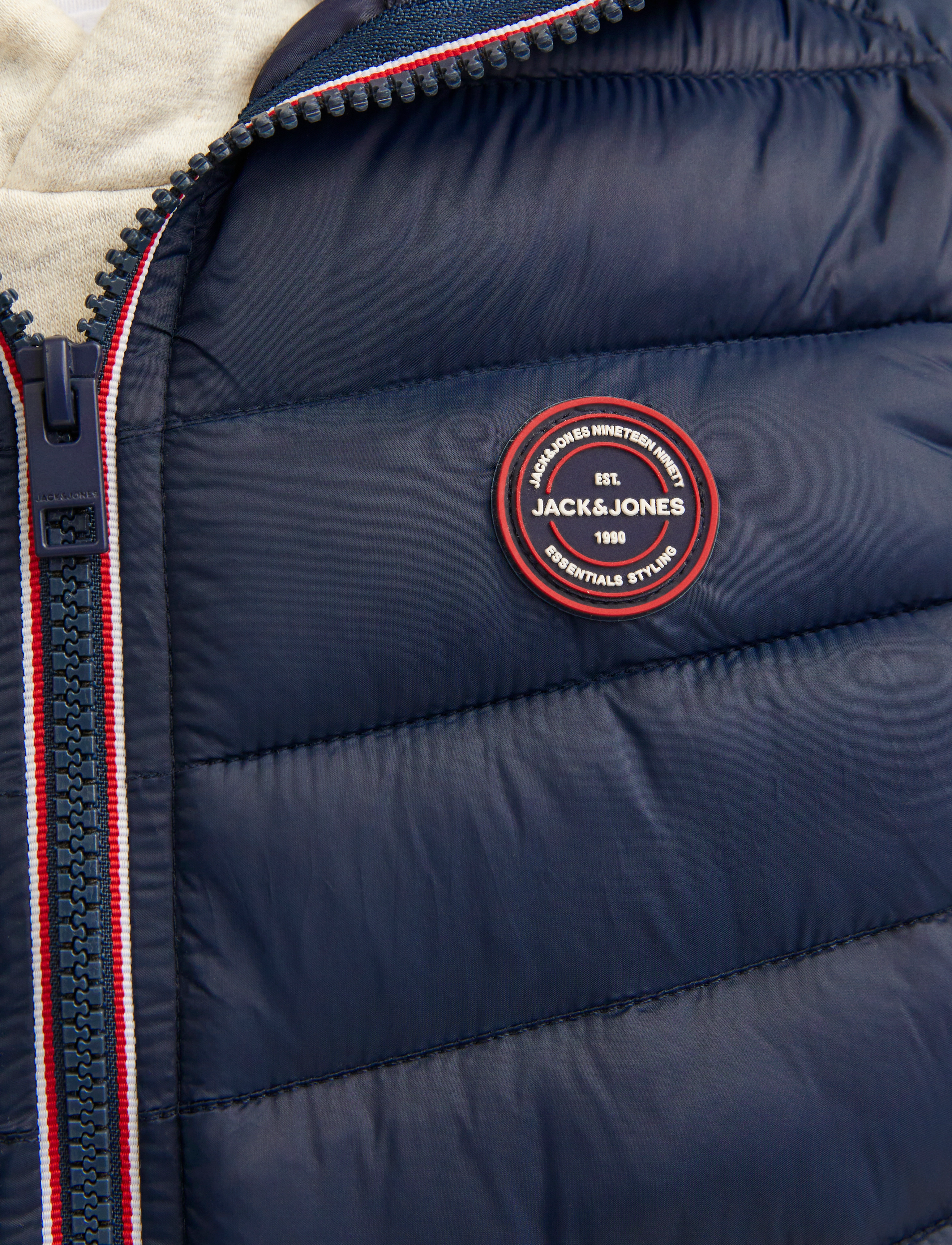 Jack & Jones - JJESPRINT PUFFER BODYWARMER HOOD JNR - navy blazer - 5