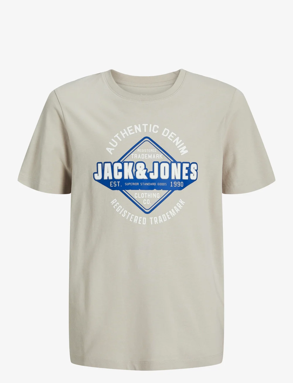 Jack & Jones - JJELOGO TEE SS ONECK 2COL 24/25 NOOS JNR - kurzärmelige - moonbeam - 1