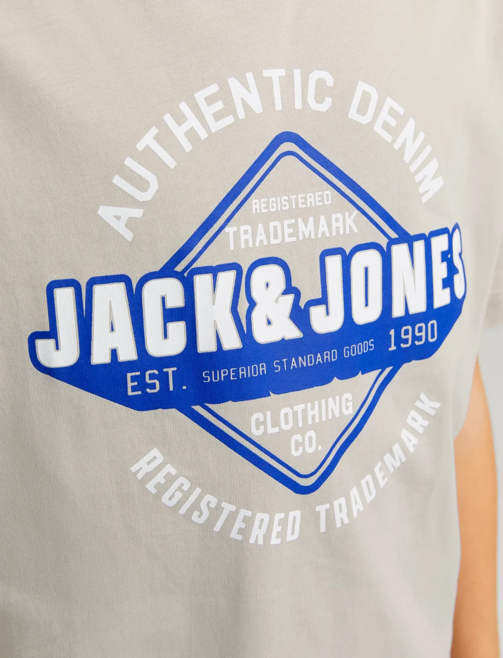 Jack & Jones - JJELOGO TEE SS ONECK 2COL 24/25 NOOS JNR - kurzärmelige - moonbeam - 3