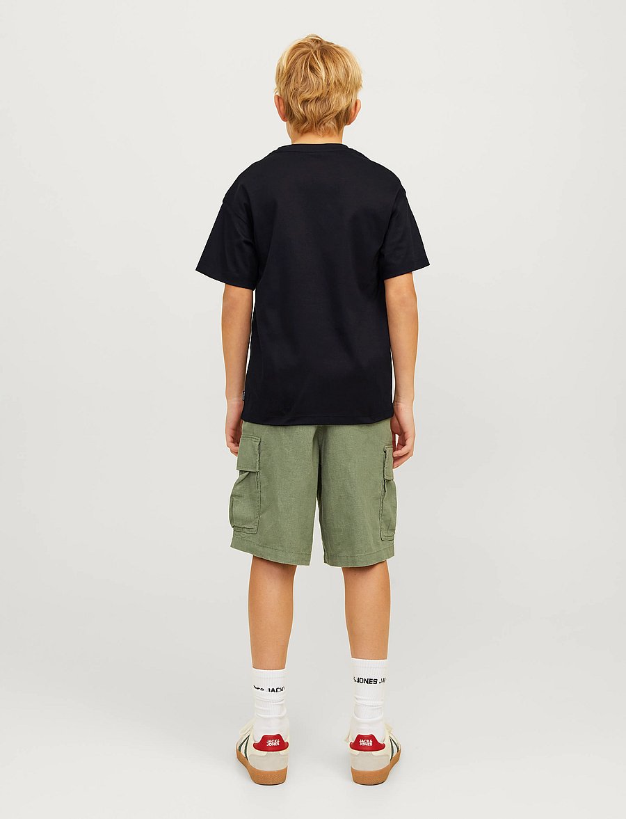 Jack & Jones - JJEURBAN EDGE TEE SS O-NECK NOOS JNR - kortærmede t-shirts - black loose fit - 3