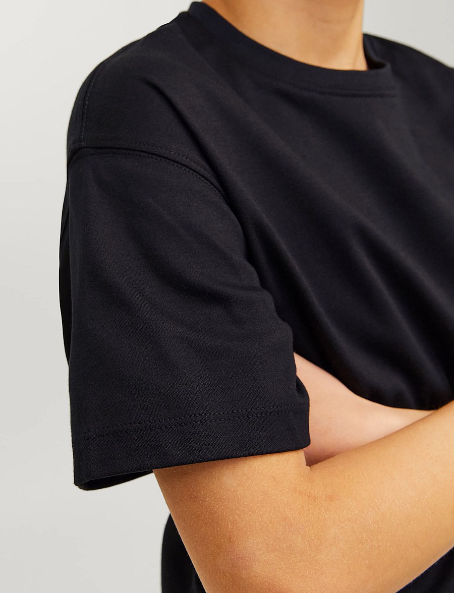 Jack & Jones - JJEURBAN EDGE TEE SS O-NECK NOOS JNR - kortærmede t-shirts - black loose fit - 5