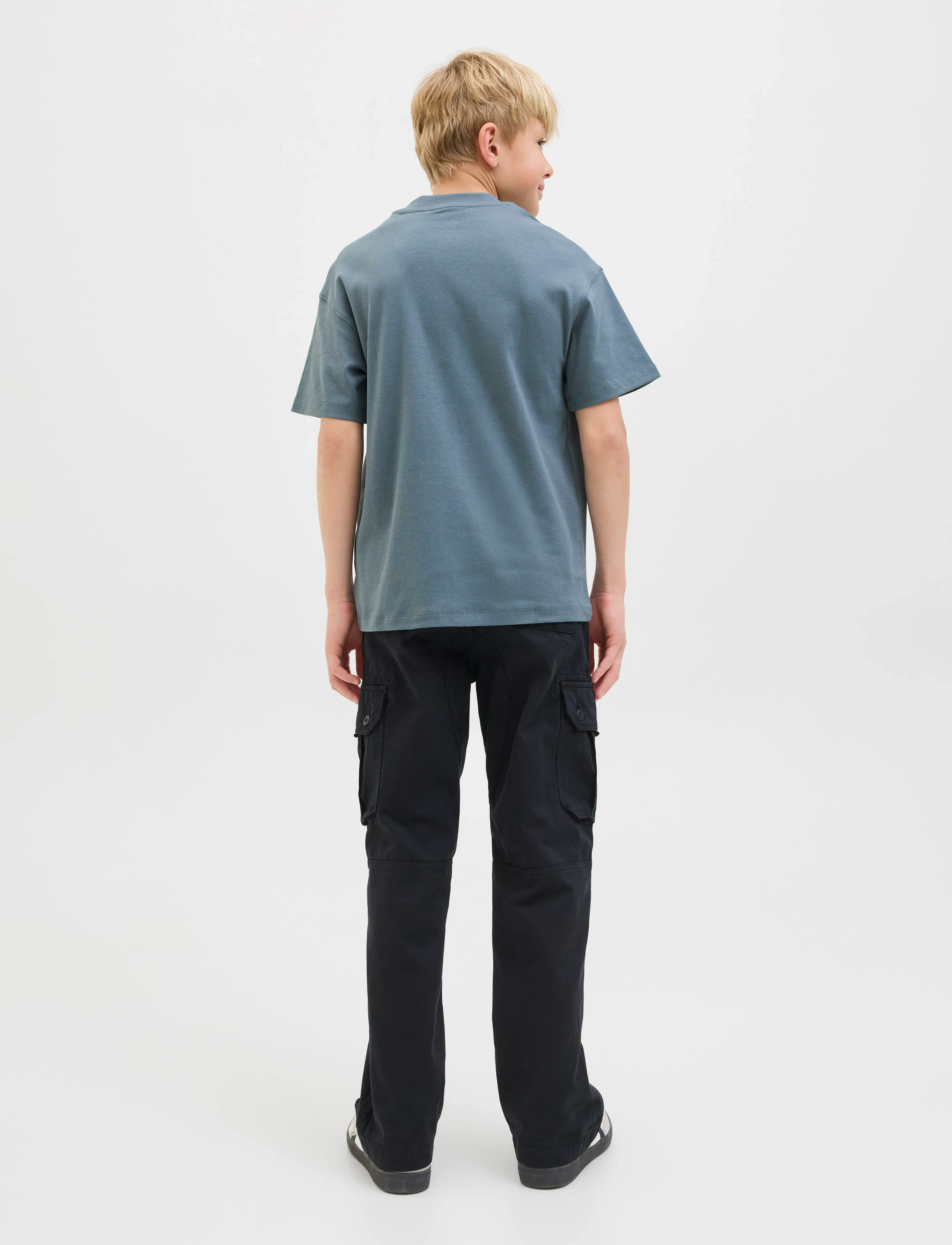 Jack & Jones - JJEURBAN EDGE TEE SS O-NECK NOOS JNR - kurzärmelige - stormy weather - 2