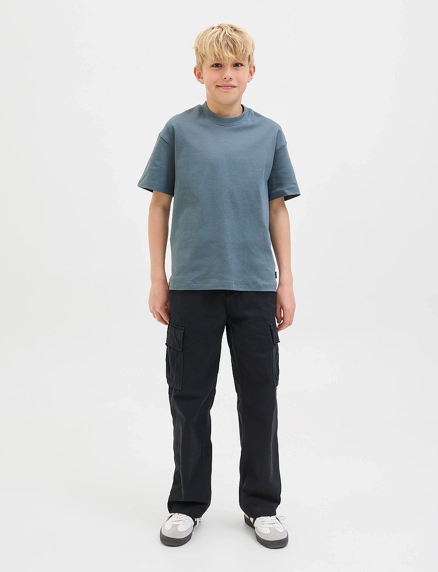 Jack & Jones - JJEURBAN EDGE TEE SS O-NECK NOOS JNR - kurzärmelige - stormy weather - 3