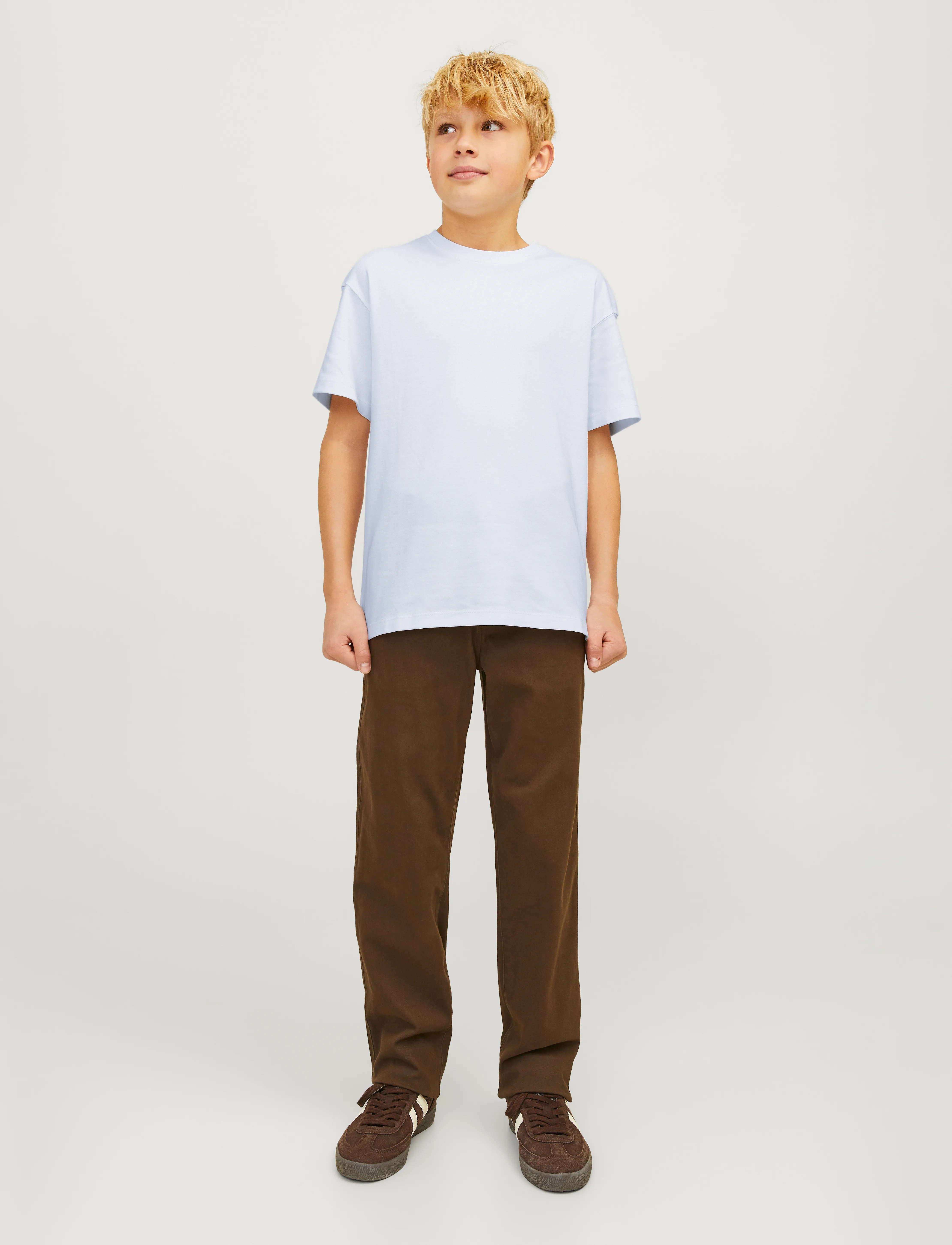 Jack & Jones Jjeurban Edge Tee Ss O-Neck Noos Jnr, 140, White, T-Shirts > Kortærmede, Børn