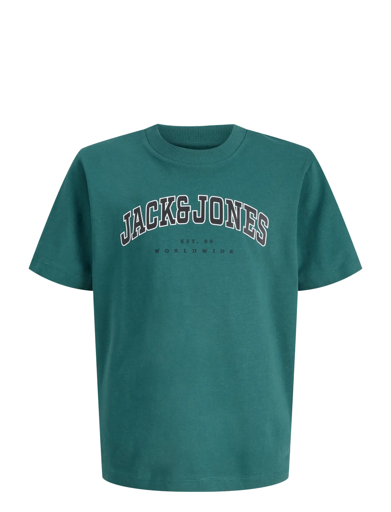 Jack & Jones JJECALEB VARSITY TEE SS O-NECK NOOS JNR - Pluusid - ATLANTIC DEEP / khaki/green