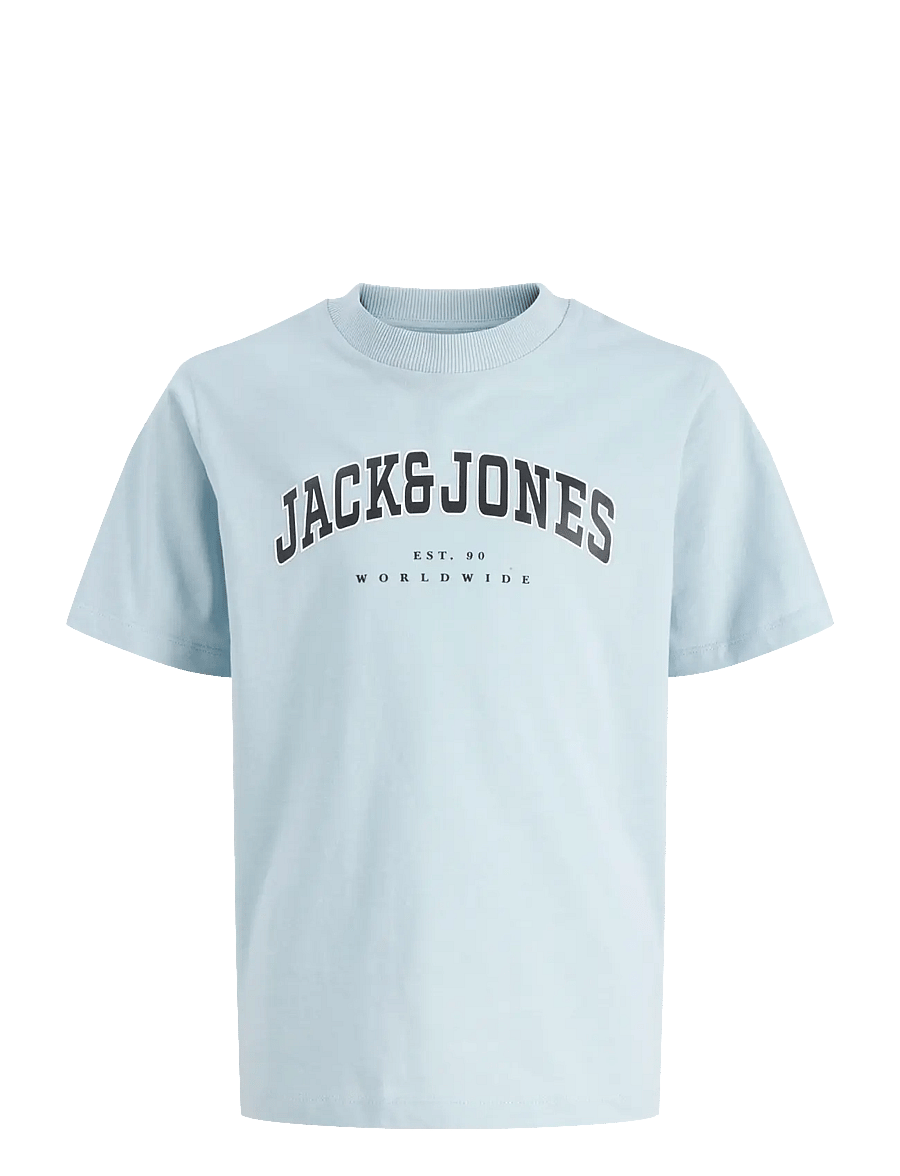 Jack & Jones - JJECALEB VARSITY TEE SS O-NECK NOOS JNR - kortærmede t-shirts - celestial blue - 1