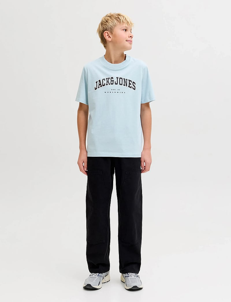 Jack & Jones - JJECALEB VARSITY TEE SS O-NECK NOOS JNR - kurzärmelige - celestial blue - 4