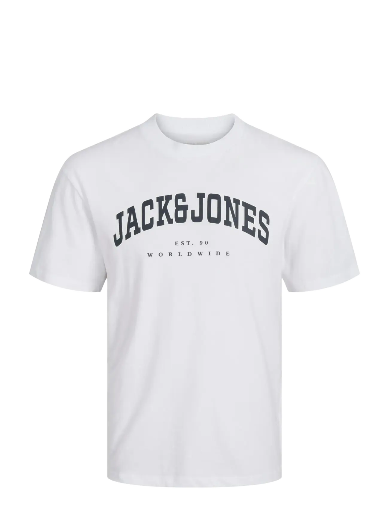 Jack & Jones - JJECALEB VARSITY TEE SS O-NECK NOOS JNR - kurzärmelige - white - 1
