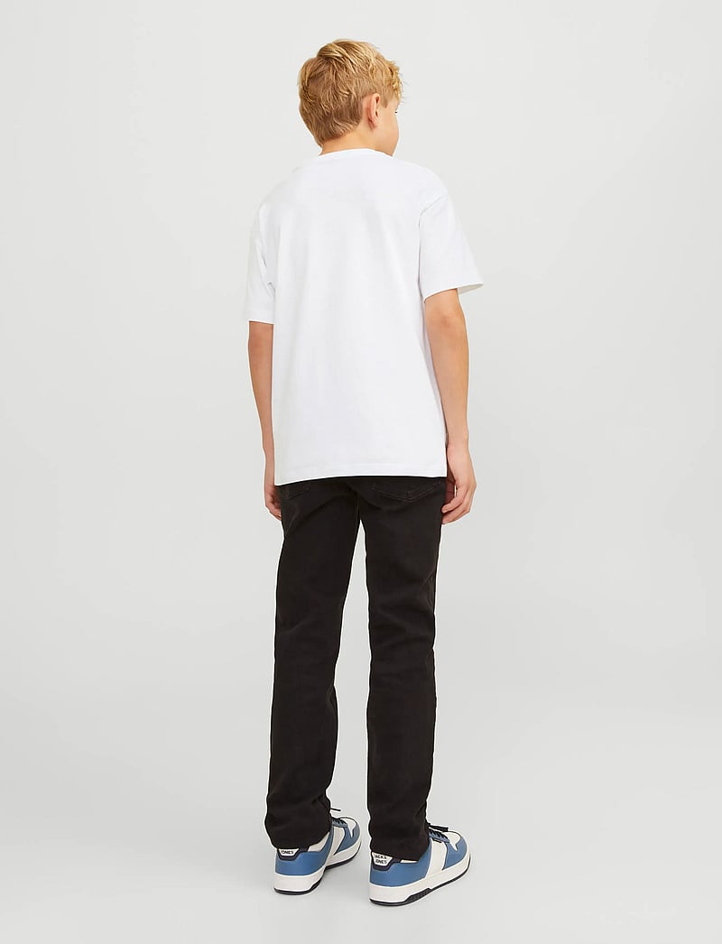 Jack & Jones - JJECALEB VARSITY TEE SS O-NECK NOOS JNR - kortærmede t-shirts - white - 2