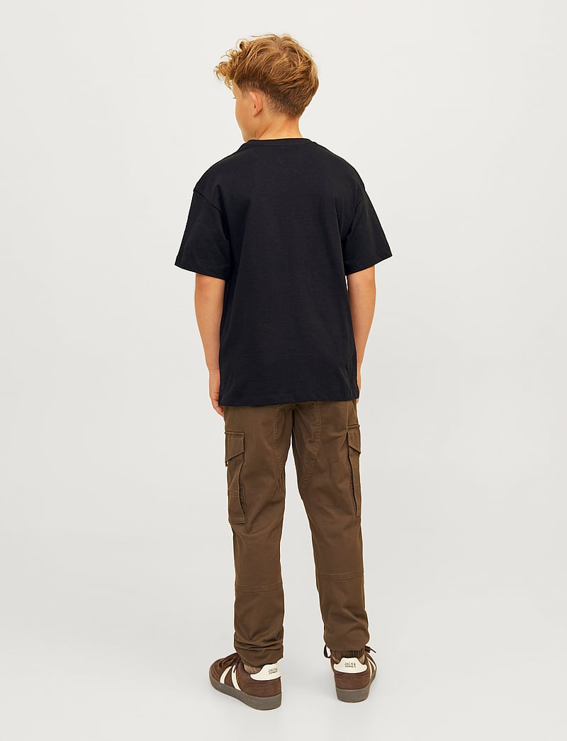 Jack & Jones - JJECALEB VARSITY TEE SS O-NECK NOOS MNI - kurzärmelige - black - 2