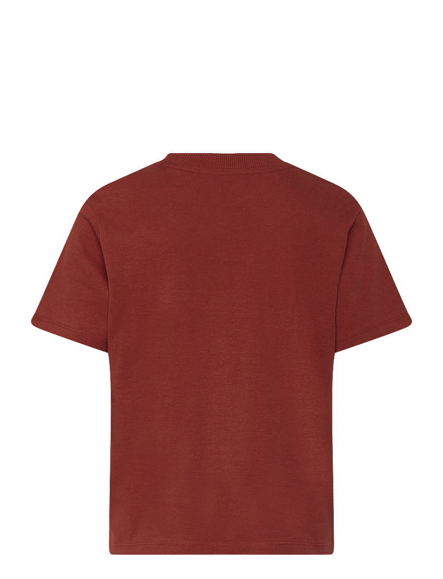 Jack & Jones - JJECALEB VARSITY TEE SS O-NECK NOOS MNI - kurzärmelige - burnt henna - 1