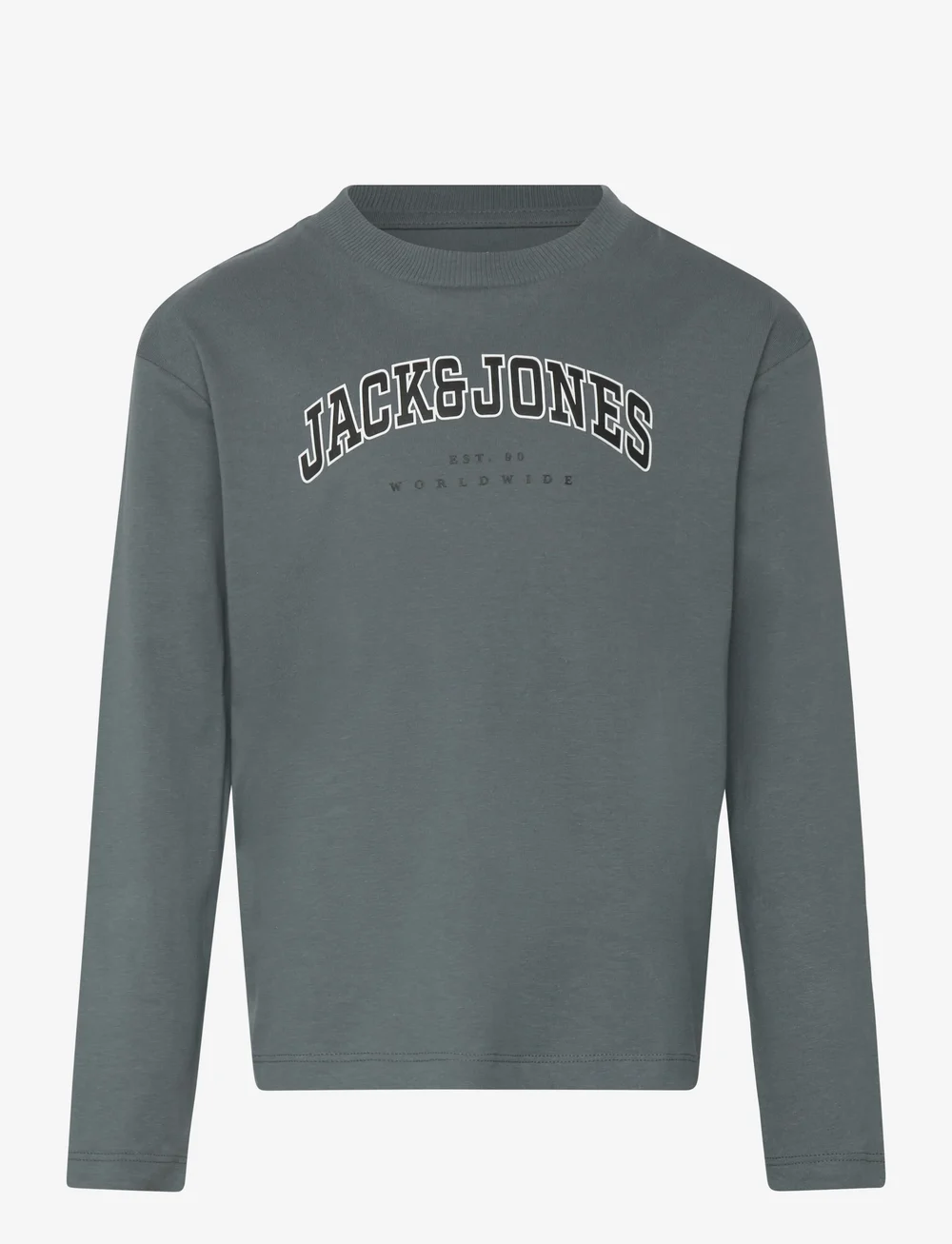 Jack & Jones - JJECALEB VARSITY TEE LS O-NECK SN MNI - langärmelig - stormy weather - 0