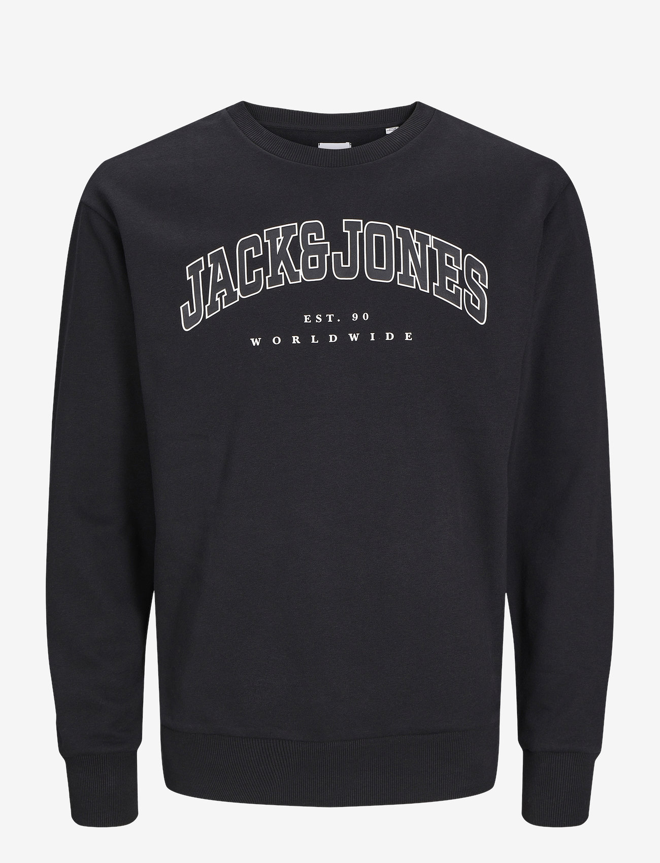 Jack & Jones - JJECALEB VARSITY SWEAT CREW NECK SN JNR - dressipluusid - black - 1