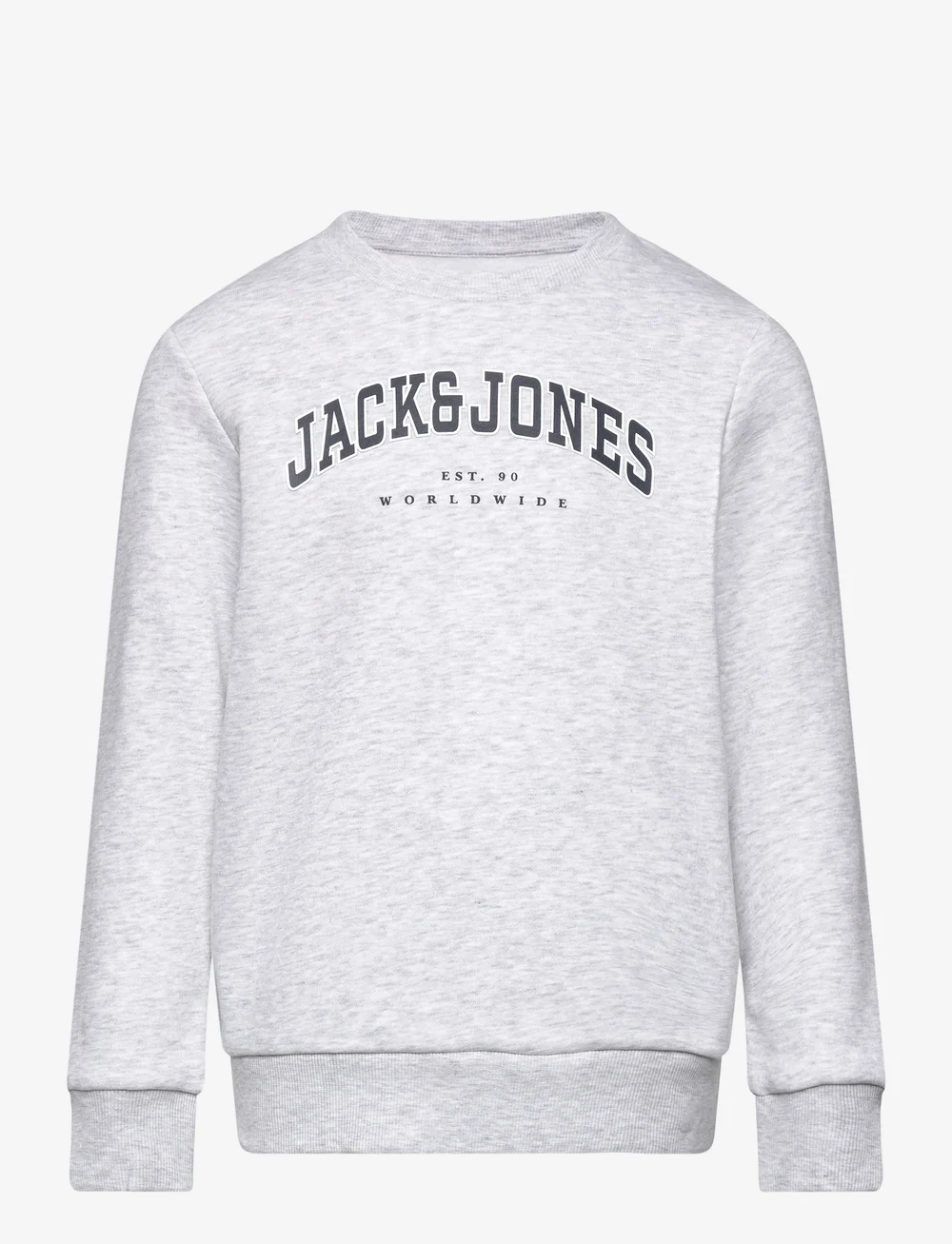 Jack & Jones - JJECALEB VARSITY SWEAT CREW NCK NOOS JNR - sweatshirts - white melange - 1