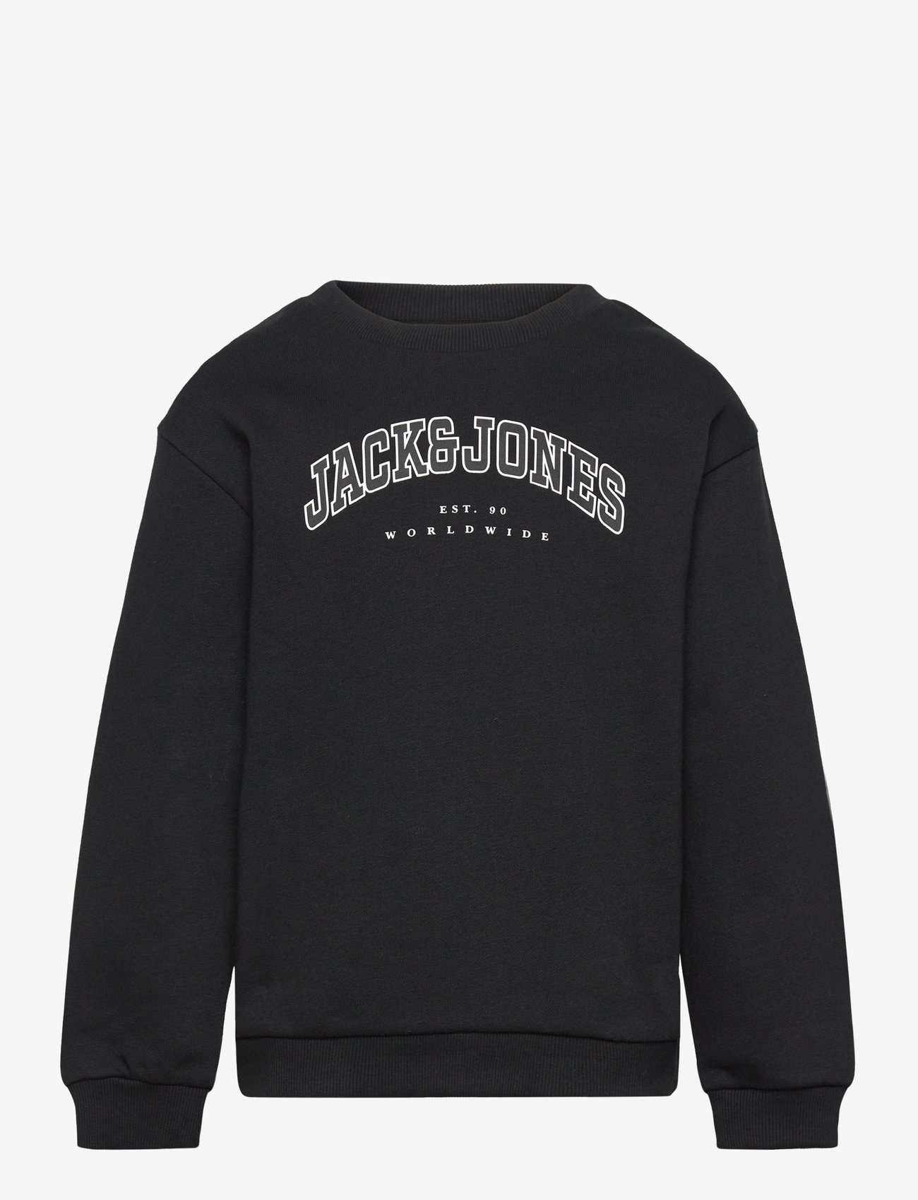 Jack & Jones - JJECALEB VARSITY SWEAT CREW NOOS MNI - sporta džemperi - black - 1
