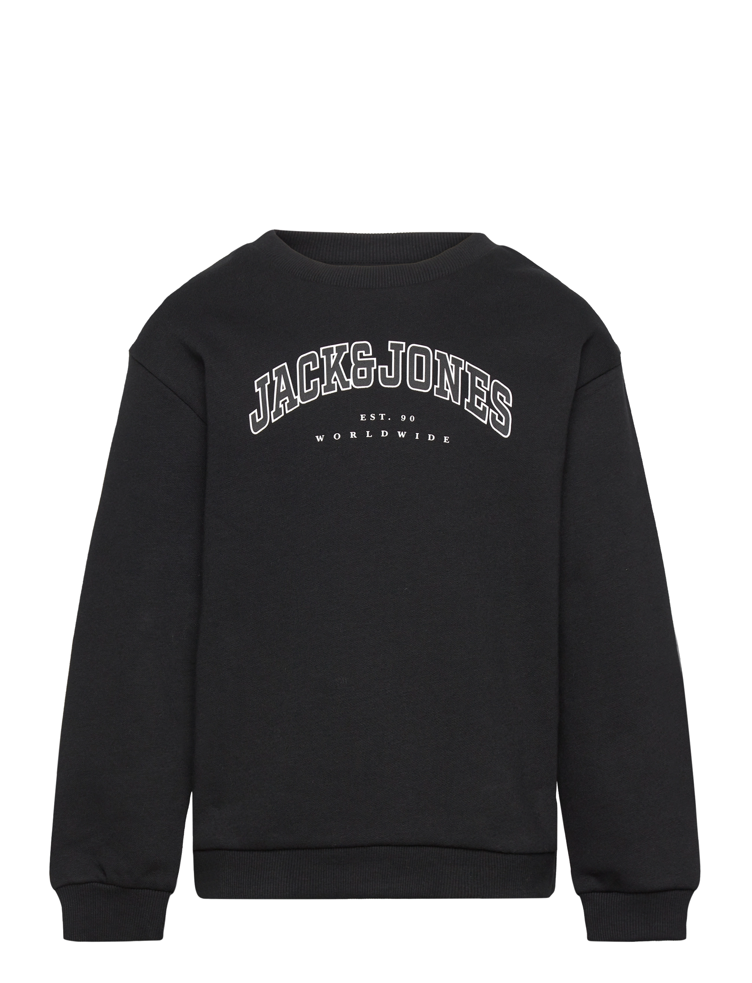 Jack & Jones JJECALEB VARSITY SWEAT CREW NOOS MNI - Sweatshirts - BLACK / black