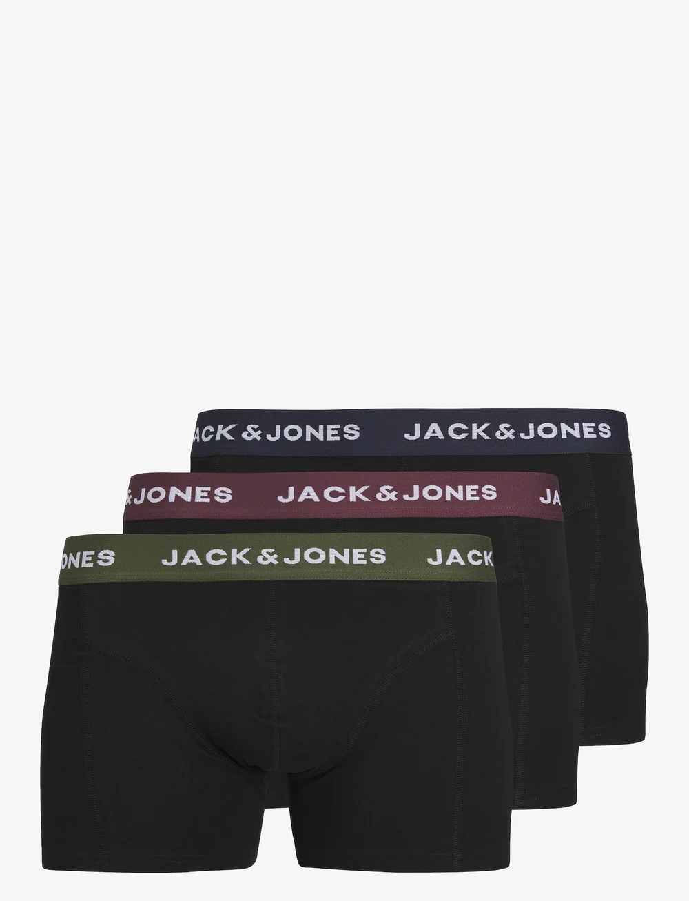 Jack & Jones - JACARON SOLID TRUNKS 3 PACK JNR - unterhosen - black - 0