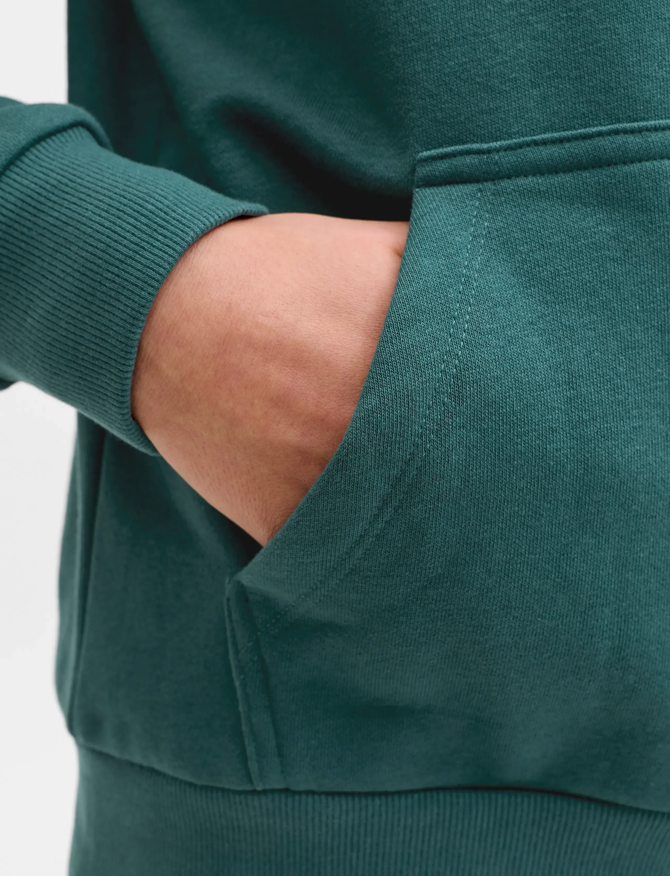 Jack & Jones - JJECALEB VARSITY SWEAT HOOD NOOS JNR - hættetrøjer - atlantic deep - 4