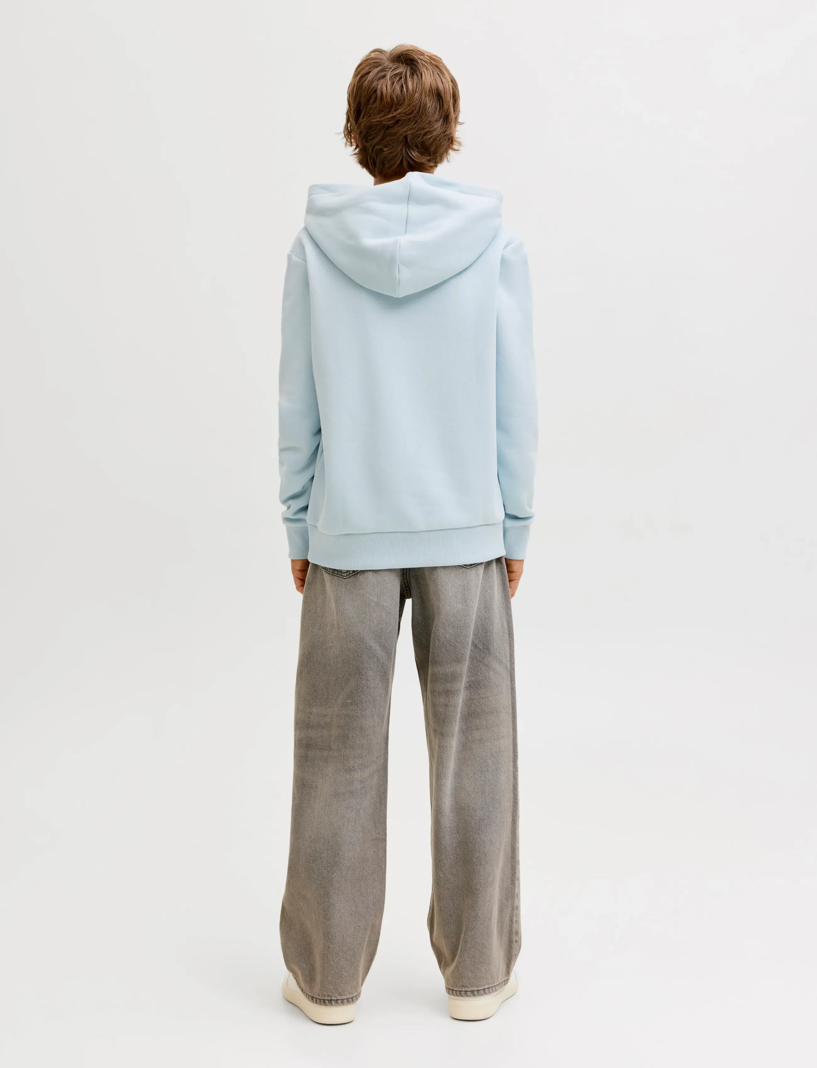 Jack & Jones - JJECALEB VARSITY SWEAT HOOD NOOS JNR - hættetrøjer - celestial blue - 2